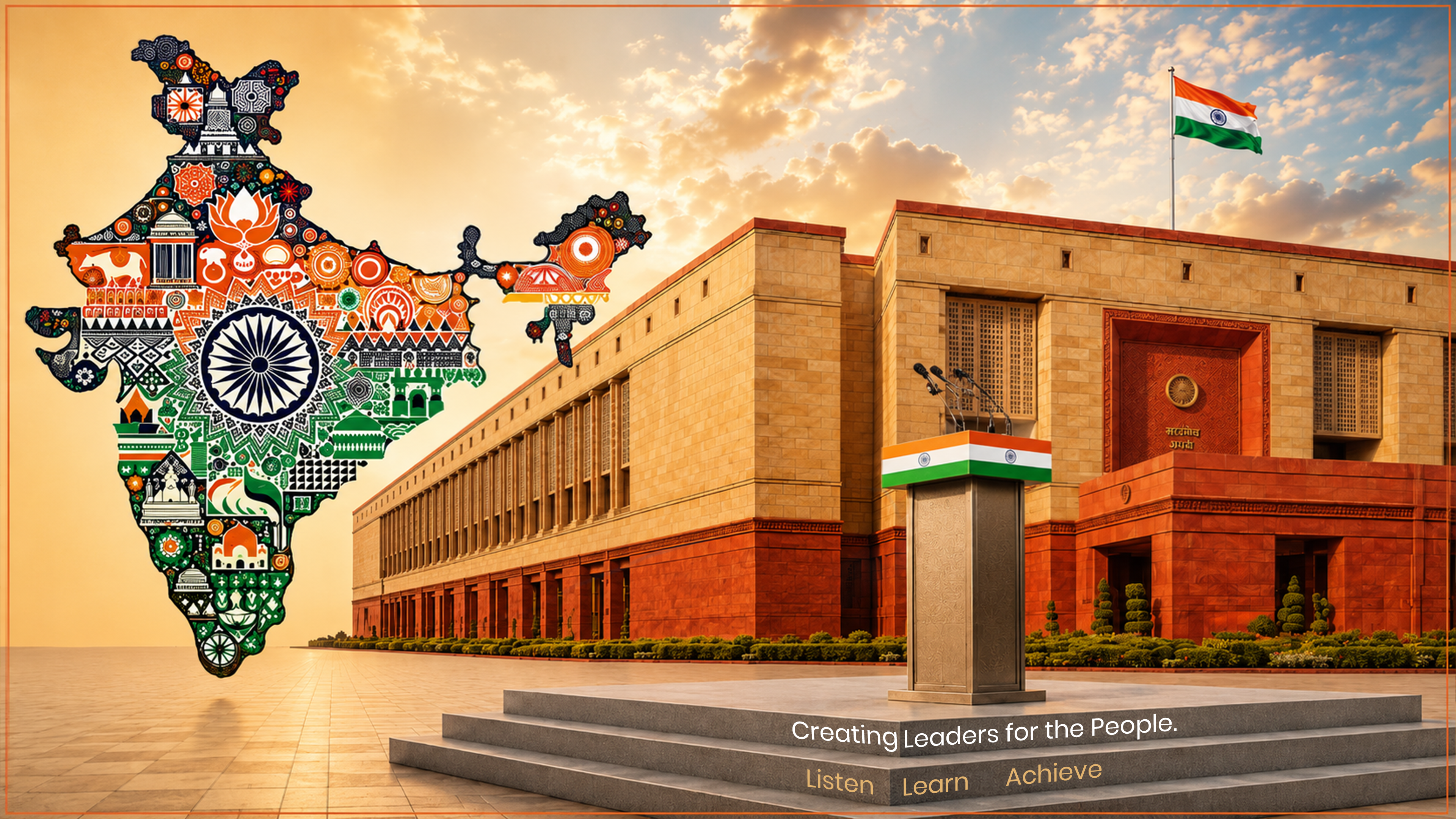 Political leadership banner